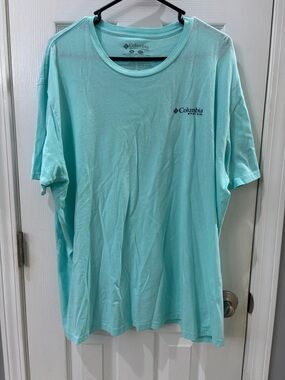 Columbia Men’s Short Sleeve Tee in Aqua Blue